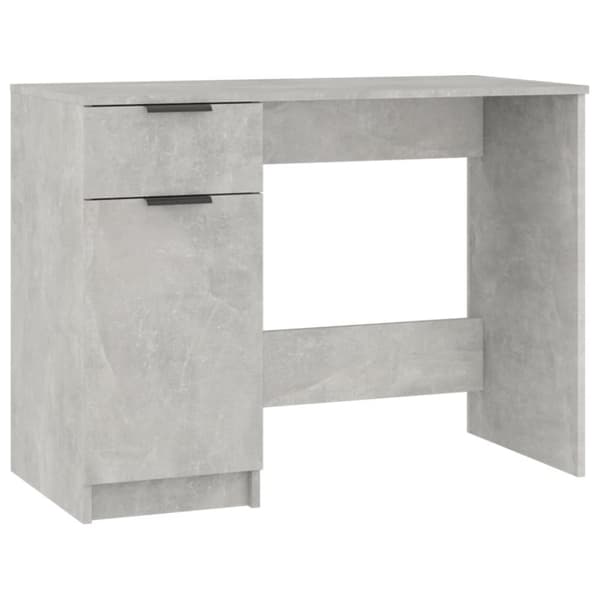 vidaXL skrivebord 100x50x75 cm konstrueret træ betongrå - Skriveborde