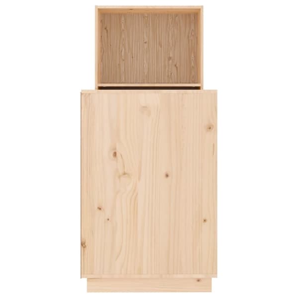 vidaXL skrivebord 110x53x117 cm massivt fyrretræ - Skriveborde