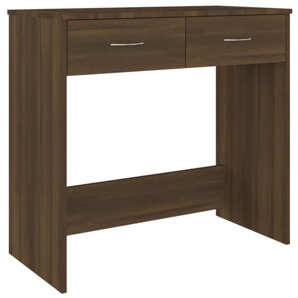 vidaXL Työpöytä ruskea tammi 80x40x75 cm tekninen puu - Kirjoituspöydät