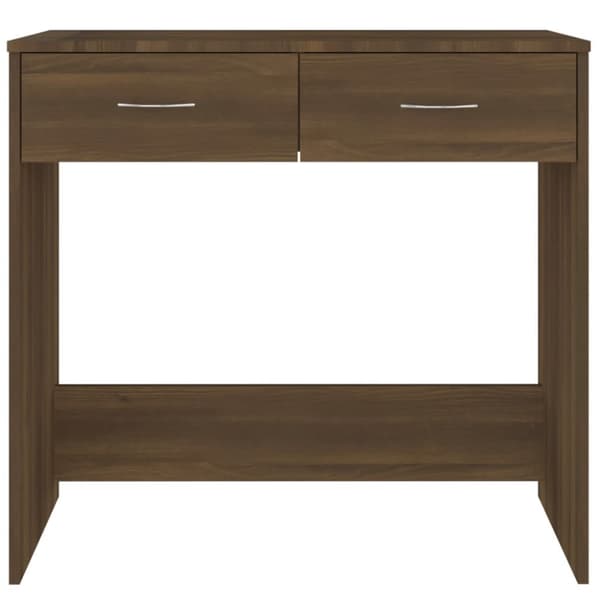 vidaXL Työpöytä ruskea tammi 80x40x75 cm tekninen puu - Kirjoituspöydät