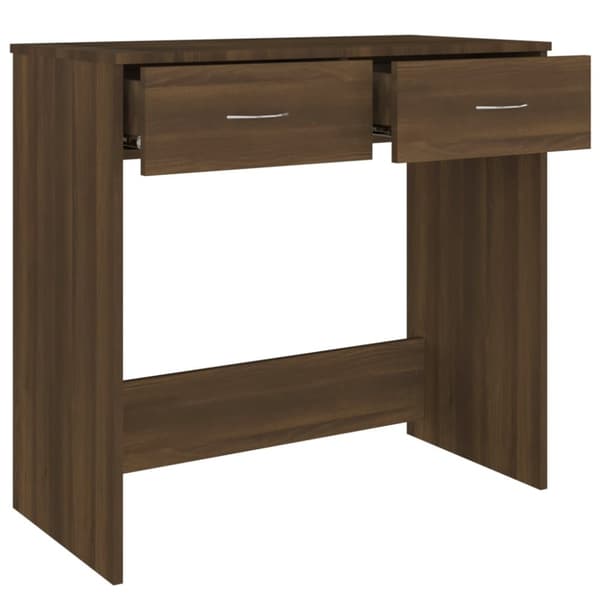 vidaXL Työpöytä ruskea tammi 80x40x75 cm tekninen puu - Kirjoituspöydät