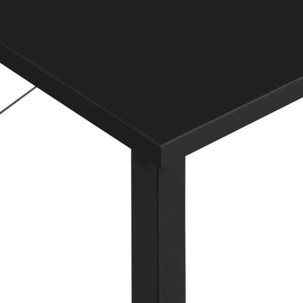 vidaXL Tietokonepöytä musta 80x40x72 cm MDF/metalli - Kirjoituspöydät