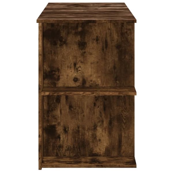 vidaXL skrivebord 140x50x75 cm konstrueret træ røget egetræsfarve