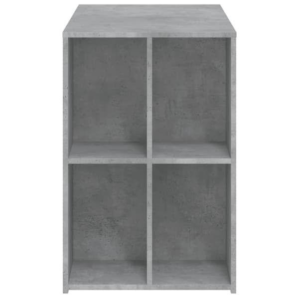 vidaXL Työpöytä betoninharmaa 102x50x75 cm tekninen puu