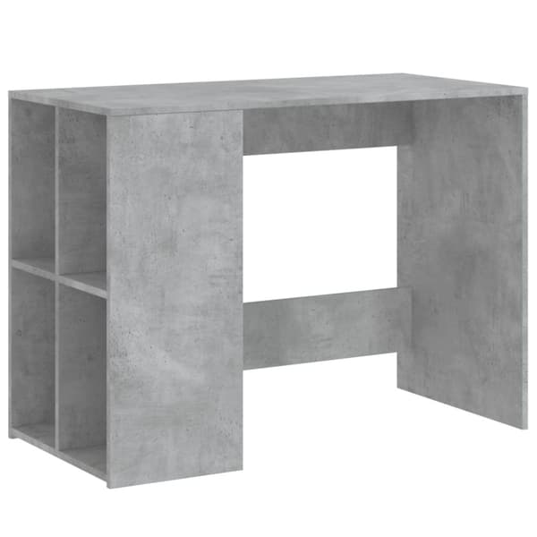 vidaXL Työpöytä betoninharmaa 102x50x75 cm tekninen puu