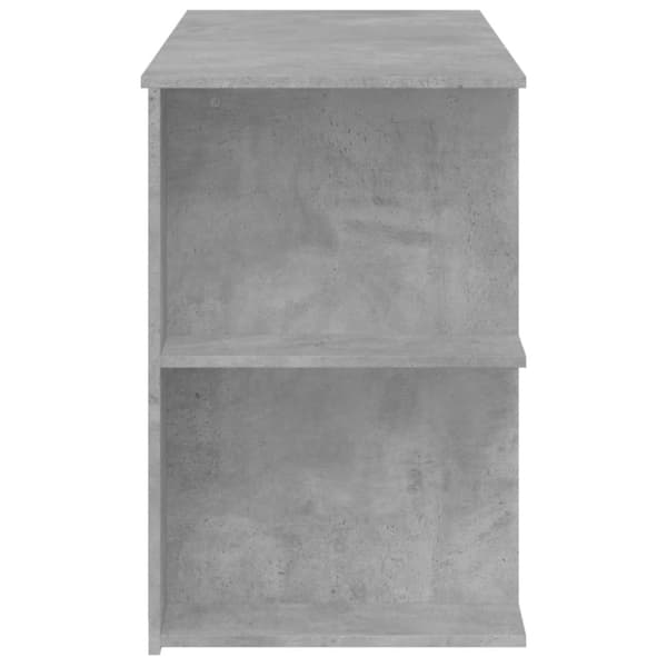 vidaXL Skrivbord betonggrå 140x50x75 cm konstruerat trä