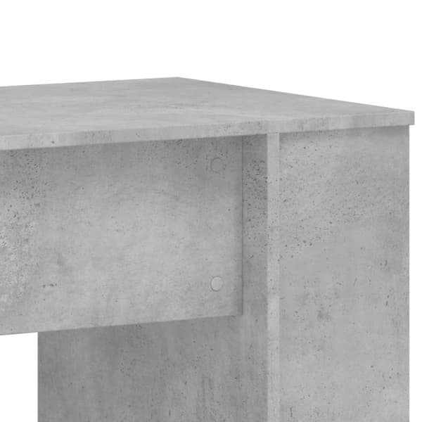 vidaXL Skrivbord betonggrå 140x50x75 cm konstruerat trä