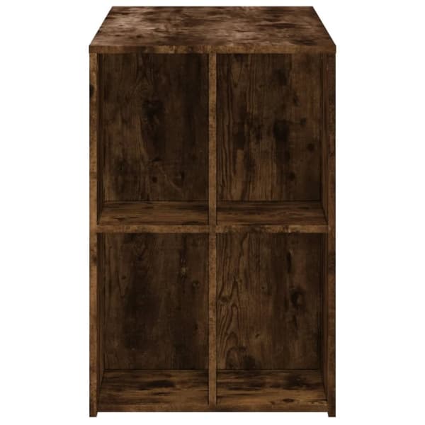vidaXL skrivebord 102x50x75 cm konstrueret træ røget egetræsfarve