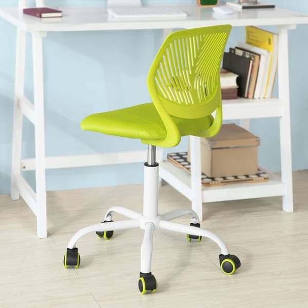 Rootz Justerbar Skrivebordsstol til børn - Ungdoms drejestol - Kontorstol - Ergonomisk design - Nakke- og rygstøtte - Stille 360-graders hjul - 77-89c