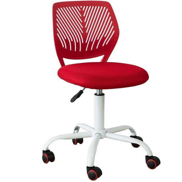 Rootz Justerbar Skrivebordsstol til børn - Ungdoms drejestol - Kontorstol - Ergonomisk design - Nakke- og rygstøtte - Stille 360-graders hjul - 77-89c