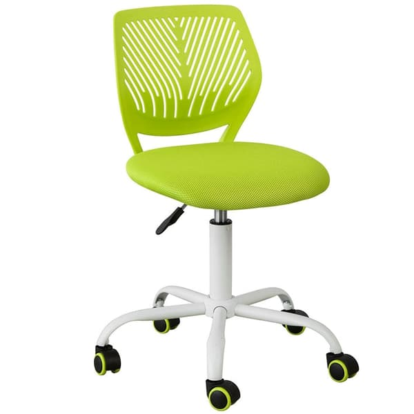 Rootz Justerbar Skrivebordsstol til børn - Ungdoms drejestol - Kontorstol - Ergonomisk design - Nakke- og rygstøtte - Stille 360-graders hjul - 77-89c