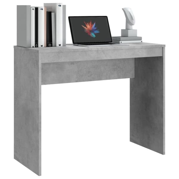 The Living Store Skrivbord betonggrå 90x40x72 cm konstruerat trä -  Skrivbord