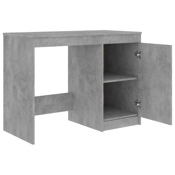 The Living Store Työpöytä betoninharmaa 100x50x76 cm tekninen puu - Kirjoituspöydät