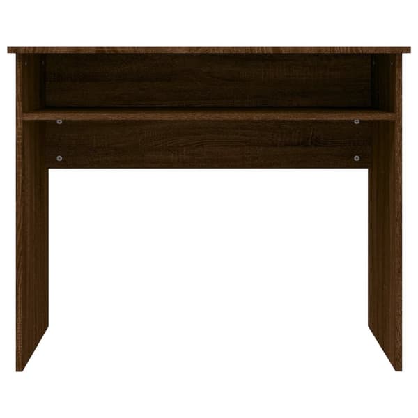The Living Store Skrivbord brun ek 90x50x74 cm konstruerat trä - Skrivbord