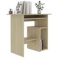Miniatyrbillede 4 af 8: The Living Store skrivebord 80 x 45 x 74 cm spånplade sonoma-eg -  Skriveborde