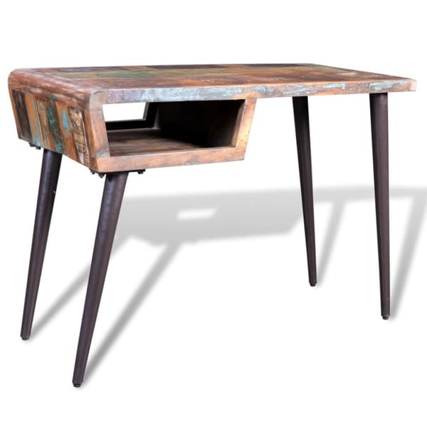 The Living Store Skrivbord i återvunnet trä med järnben -  Skrivbord