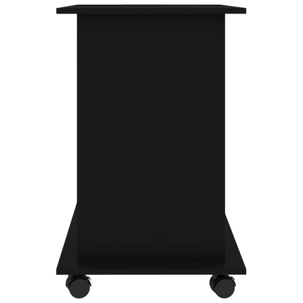The Living Store Tietokonepöytä musta 80x50x75 cm tekninen puu - Kirjoituspöydät