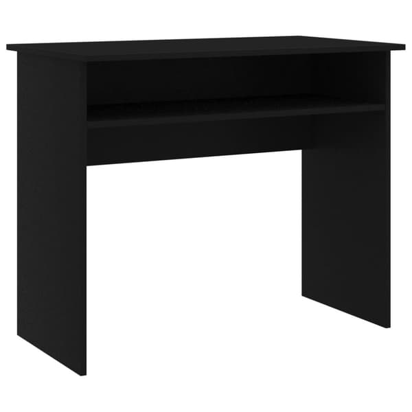 The Living Store Työpöytä musta 90x50x74 cm tekninen puu - Kirjoituspöydät