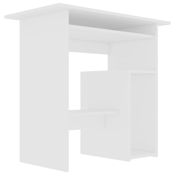 The Living Store Skrivbord vit 80x45x74 cm spånskiva -  Skrivbord