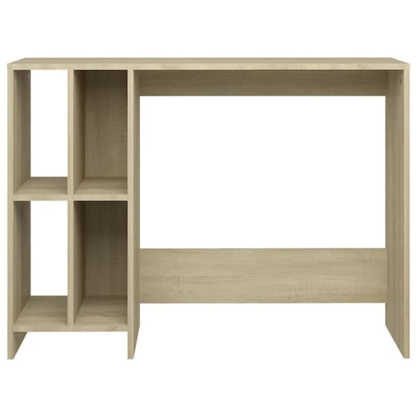 The Living Store skrivebord 102,5x35x75 cm konstrueret træ sonoma-eg -  Skriveborde