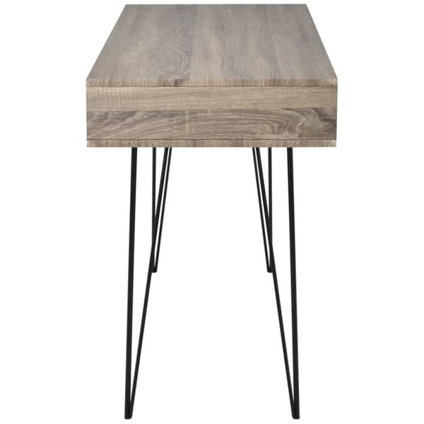 The Living Store skrivebord med 2 rum grå -  Skriveborde