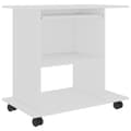 Pikkukuva 3 / 8: The Living Store Tietokonepöytä valkoinen 80x50x75 cm tekninen puu -  Kirjoituspöydät