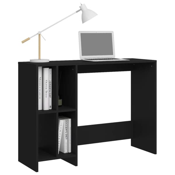 The Living Store Työpöytä musta 102,5x35x75 cm tekninen puu - Kirjoituspöydät