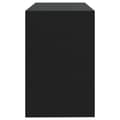 Miniatyrbillede 7 af 9: The Living Store skrivebord 101x50x76,5 cm spånplade sort -  Skriveborde