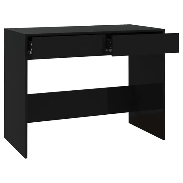 The Living Store skrivebord 101x50x76,5 cm spånplade sort -  Skriveborde