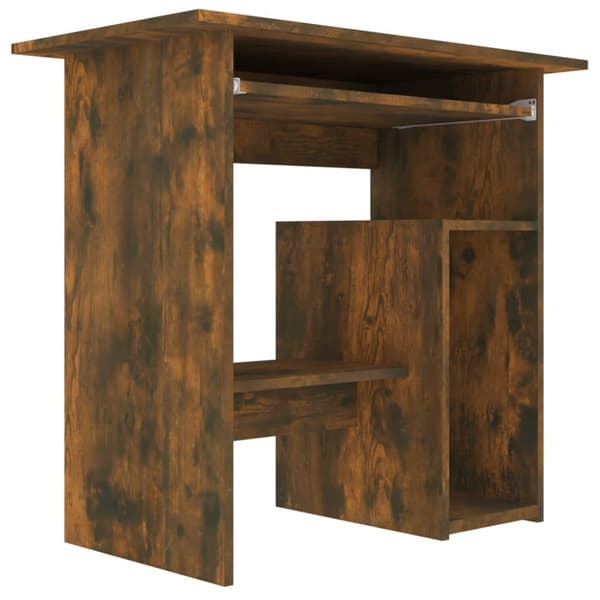 The Living Store Työpöytä savutammi 80x45x74 cm tekninen puu -  Kirjoituspöydät