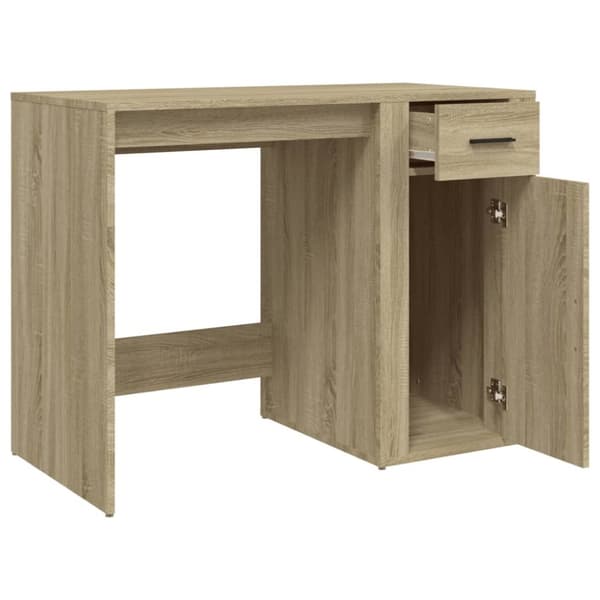 The Living Store Työpöytä Sonoma-tammi 100x49x75 cm tekninen puu -  Kirjoituspöydät