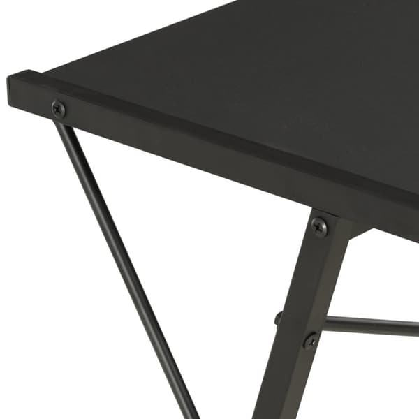The Living Store Skrivbord med hylla svart 116x50x93 cm - Skrivbord