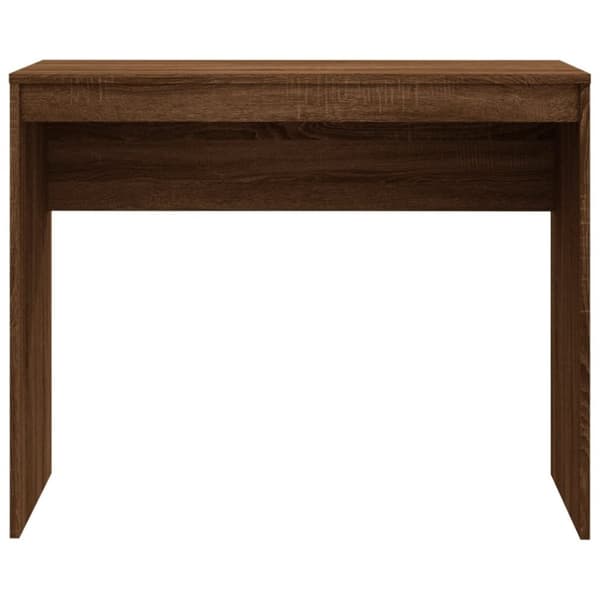 The Living Store Työpöytä ruskea tammi 90x40x72 cm tekninen puu -  Kirjoituspöydät