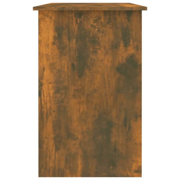 The Living Store Skrivbord rökfärgad ek 100x50x76 cm konstruerat trä - Skrivbord