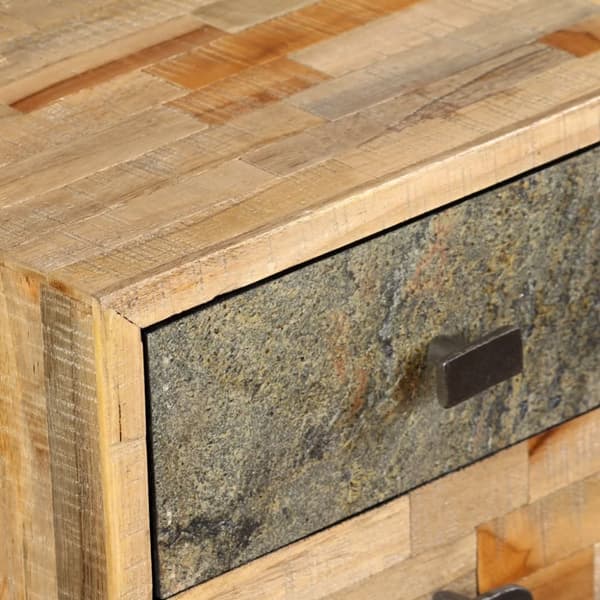 The Living Store Kirjoituspöytä Kiinteä kierrätetty Tiikki 110x50x76 cm - Kirjoituspöydät