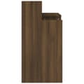 Miniatyrbild 10 av 11: The Living Store Skrivbord med LED brun ek 97x45x90 cm konstruerat trä -  Skrivbord