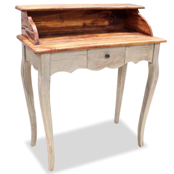 The Living Store skrivebord i massivt genbrugstræ  80 x 40 x 92 cm -  Skriveborde
