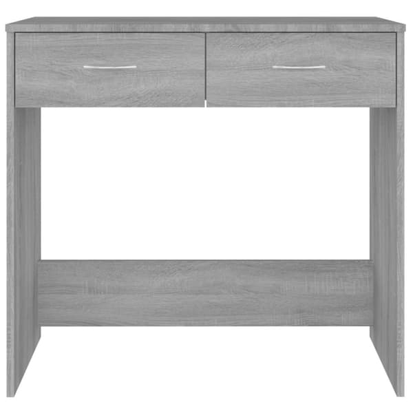 The Living Store skrivebord 80x40x75 cm konstrueret træ grå sonoma-eg - Skriveborde