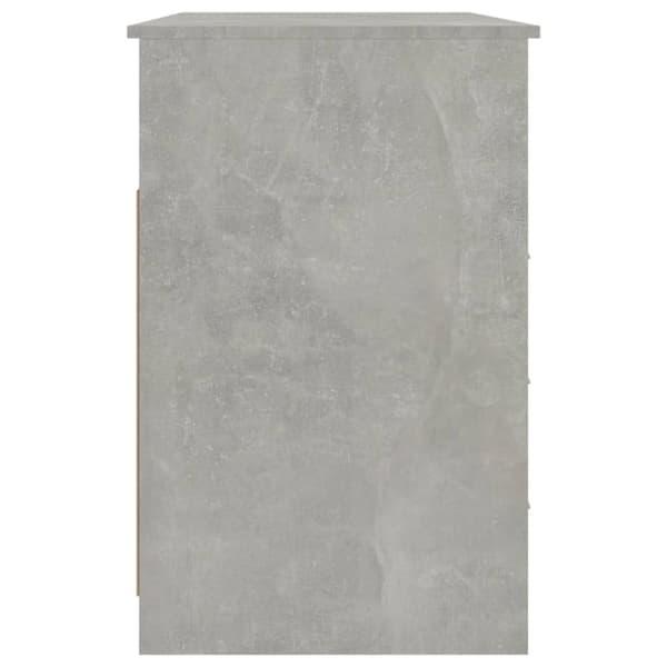 The Living Store skrivebord m. skuffer 102x50x76 cm konstrueret træ betongrå - Skriveborde