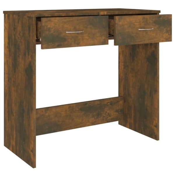 The Living Store Työpöytä savutammi 80x40x75 cm tekninen puu -  Kirjoituspöydät