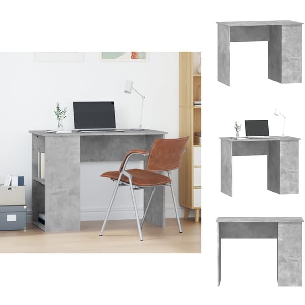 Kirjoituspöydät - Living Työpöytä betoninharmaa 100x55x75 cm tekninen puu