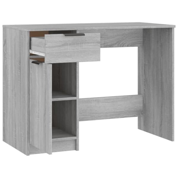 Kirjoituspöydät - Living Työpöytä harmaa Sonoma 100x50x75 cm tekninen puu