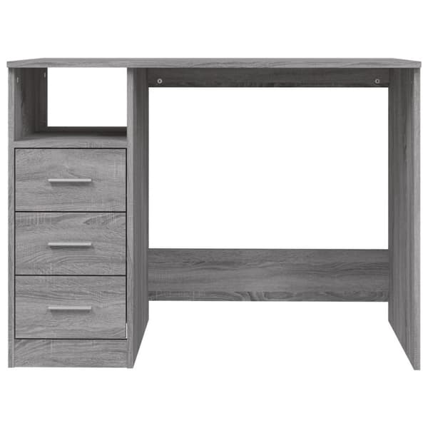 Kirjoituspöydät - Living Työpöytä laatikoilla harmaa Sonoma 102x50x76 cm tekninen puu