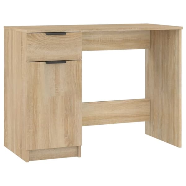 Skriveborde - Living skrivebord 100x50x75 cm konstrueret træ sonoma-eg