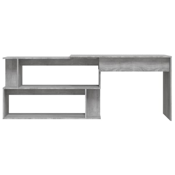 Kirjoituspöydät - Living Kulmatyöpöytä harmaa Sonoma 200x50x76 cm tekninen puu