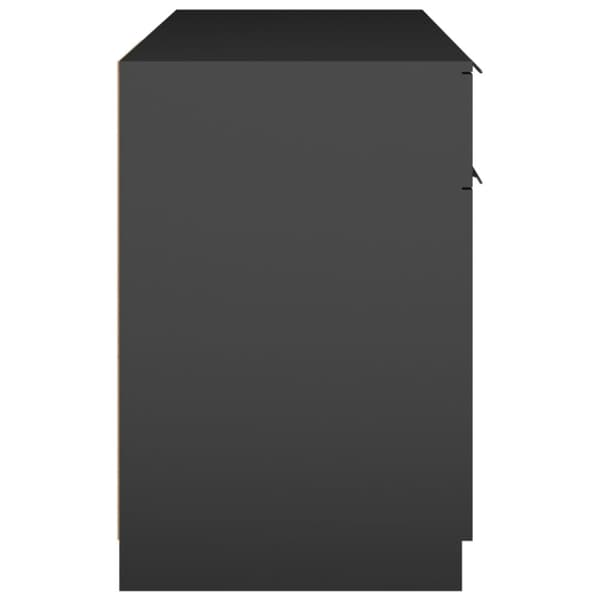 Skrivbord - Living Skrivbord svart 100x50x75 cm konstruerat trä