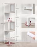 Miniatyrbillede 7 af 8: Corner Board - Corner Cabinet - Med 5 niveauer - Rattan Side Plates - Van Ebony - Beige