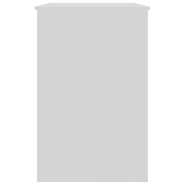 Skriveborde - Living skrivebord 100x50x76 cm konstrueret træ hvid højglans