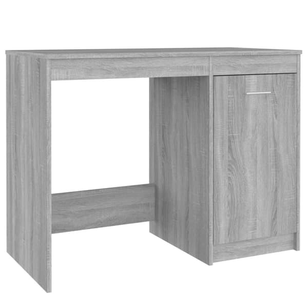 Skriveborde - Living skrivebord 100x50x76 cm konstrueret træ grå sonoma-eg
