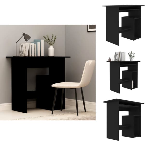 Skriveborde - Living skrivebord 80 x 45 x 74 cm spånplade sort